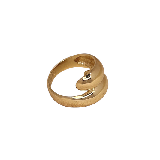 Bypass Design 18k Gold Filled Ring