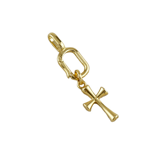 15mm Classic Cross 18k Gold Filled Pendant