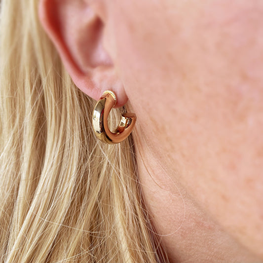 22mm Open Hoop 18k Gold Filled Earrings