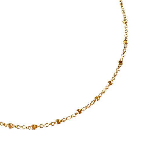 1mm Satellite Chain 18k Gold Filled Bracelet