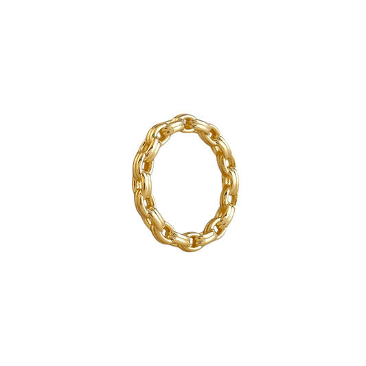 Double Link Chain 18k Gold Filled Ring