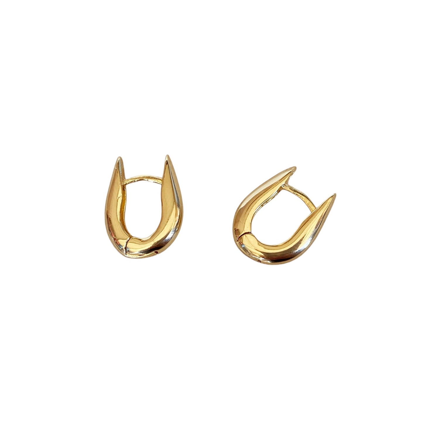 10mm Huggie Hoop 18k Gold Filled Earrings