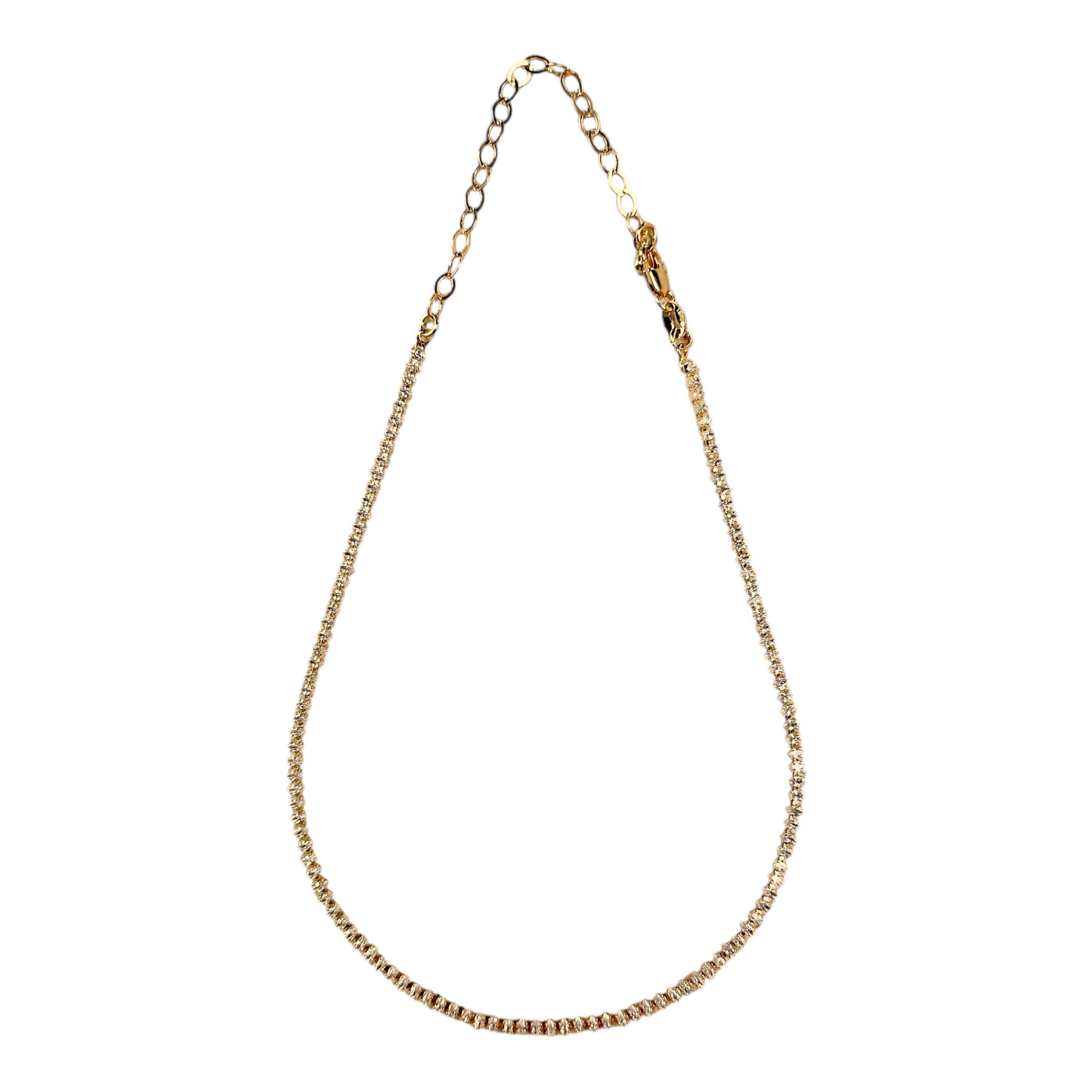 3mm Marquise CZ 18k Gold Filled  Riviera Necklace