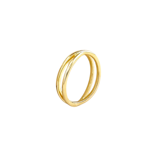 Crossover 18k Gold Filled Ring