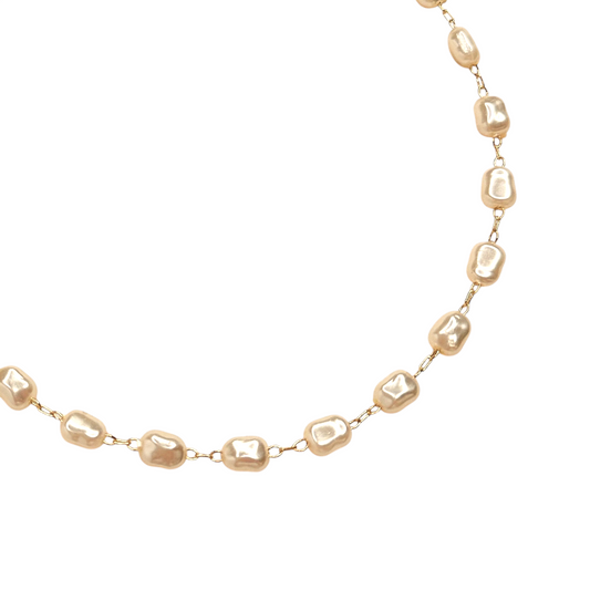 Baroque Pearl 18K Gold Filled Bracelet