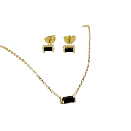 Celebration Birthstone 18k Gold Filled Necklace and Earring Set
