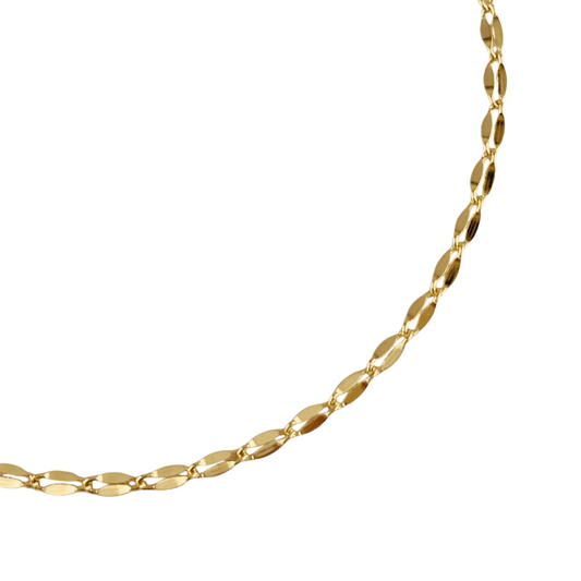 3mm Lip Chain 18k Gold Filled Anklet