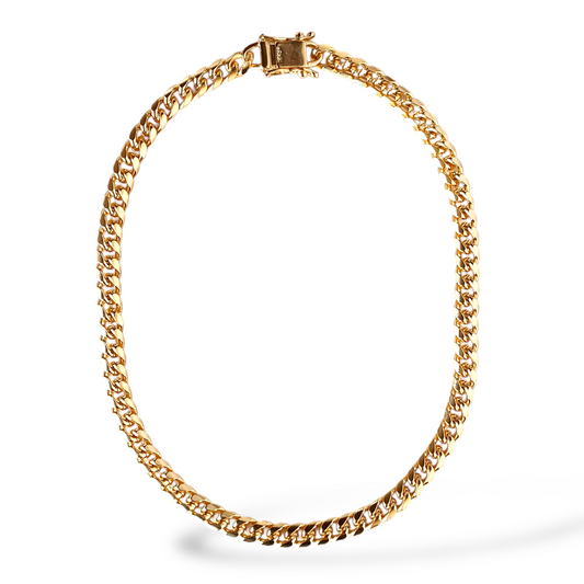 7mm Chunky Cuban Chain 18K Gold Filled Necklace