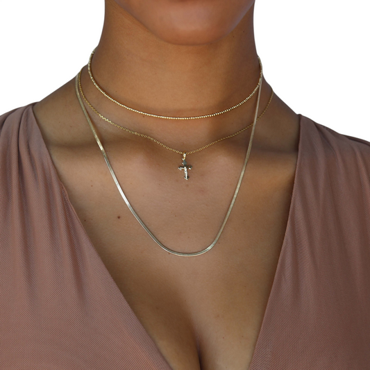 20mm Crucifix  18k Gold Filled Pendant