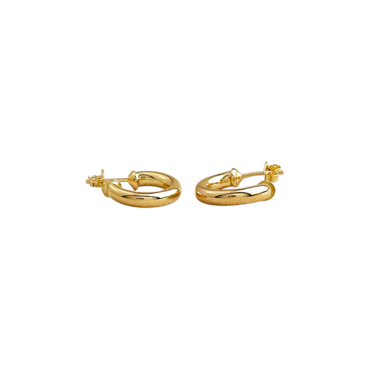 15mm Open Hoop 18k Gold Filled Earrings