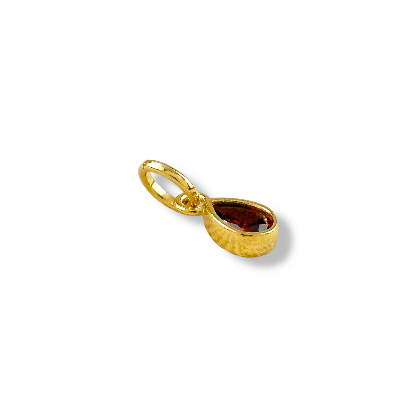 18k Gold Filled Birthstone Bezel Drop Charm