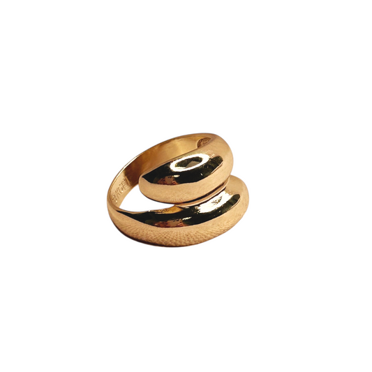 Bypass Design 18k Gold Filled Ring