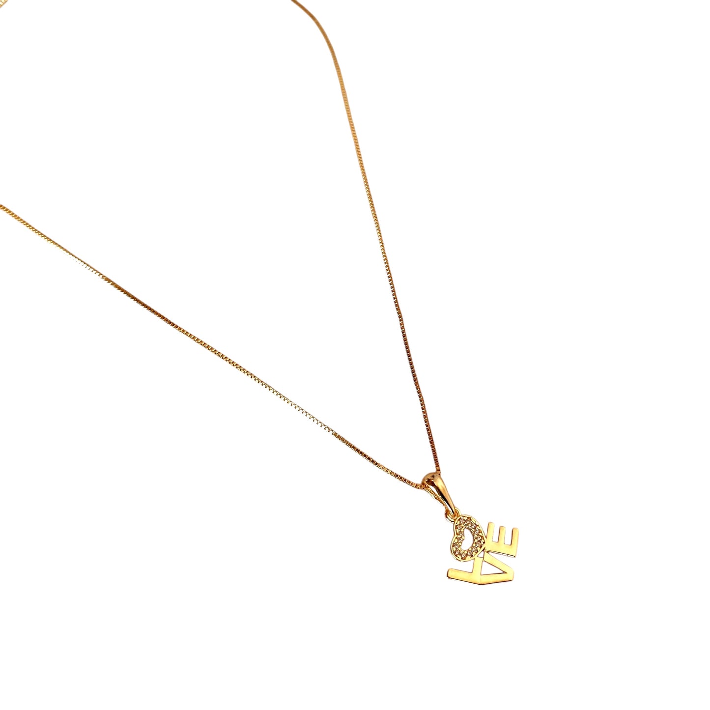Love Letters Pendant 18K Gold Filled Necklace
