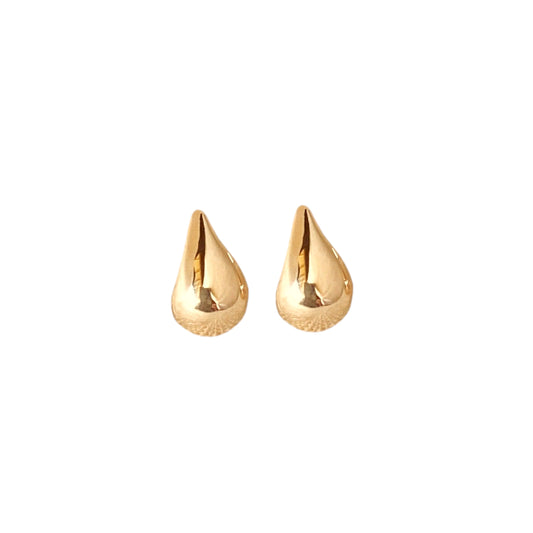 10mm Teardrop Stud 18k Gold Filled Earrings