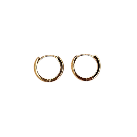 Classic Huggie Hoop 18K Gold Filled Earrings