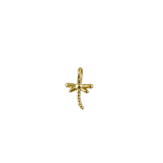 15mm Dragonfly 18k Gold Filled Pendant