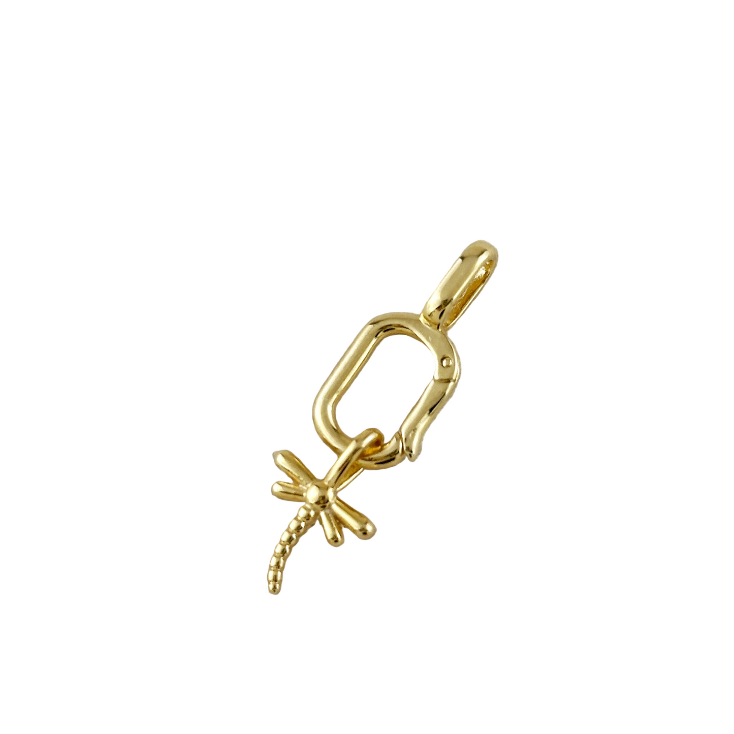 15mm Dragonfly 18k Gold Filled Pendant