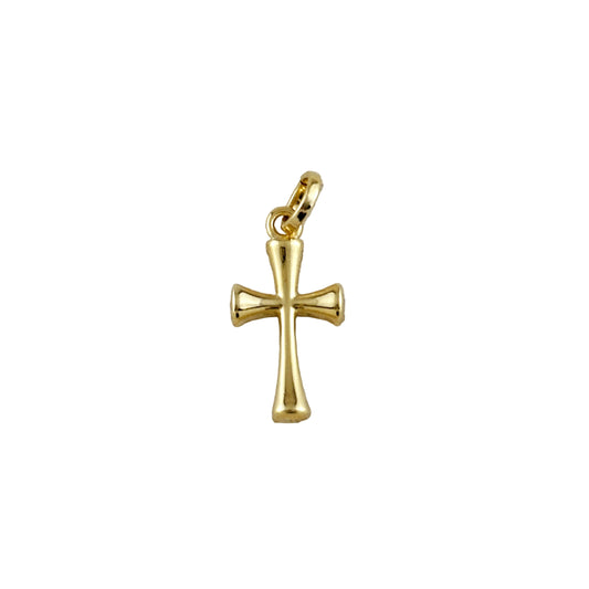 15mm Classic Cross 18k Gold Filled Pendant