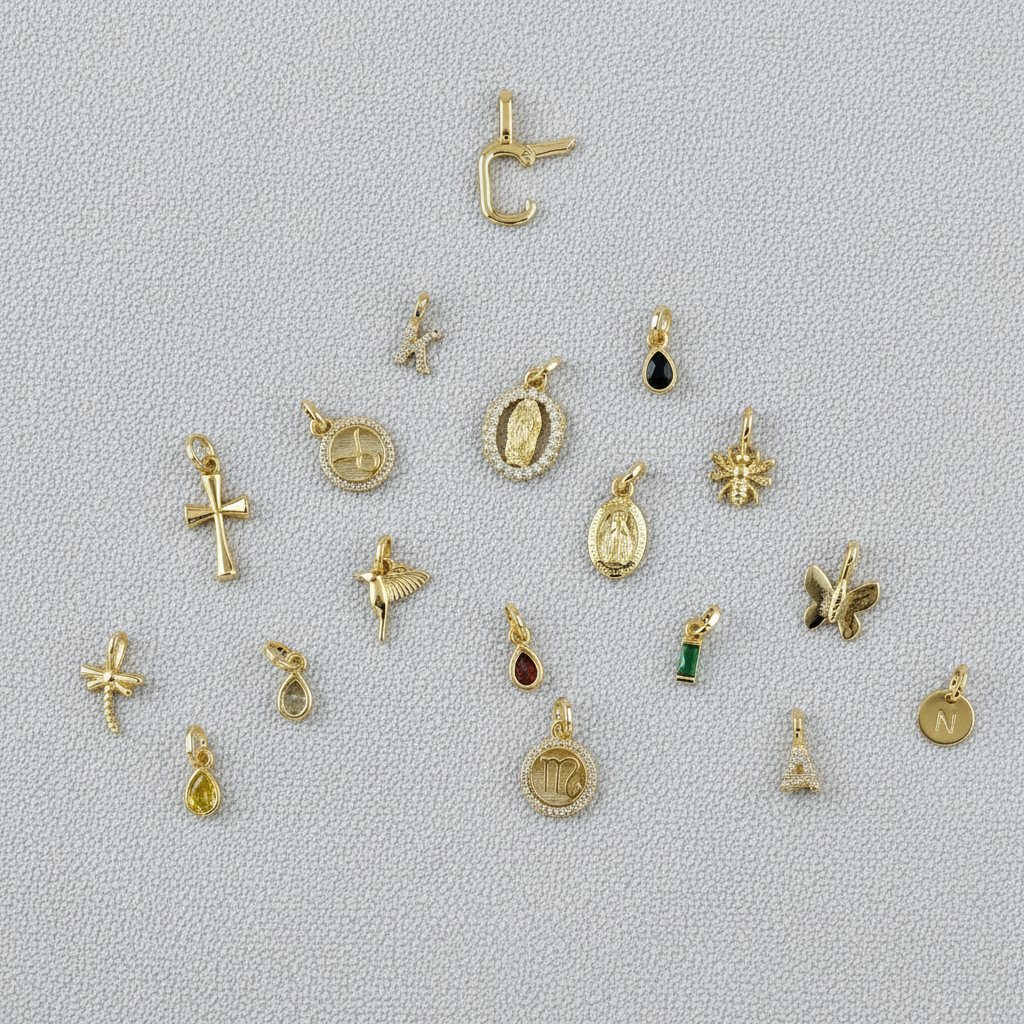 15mm Butterfly 18k Gold Filled Pendant
