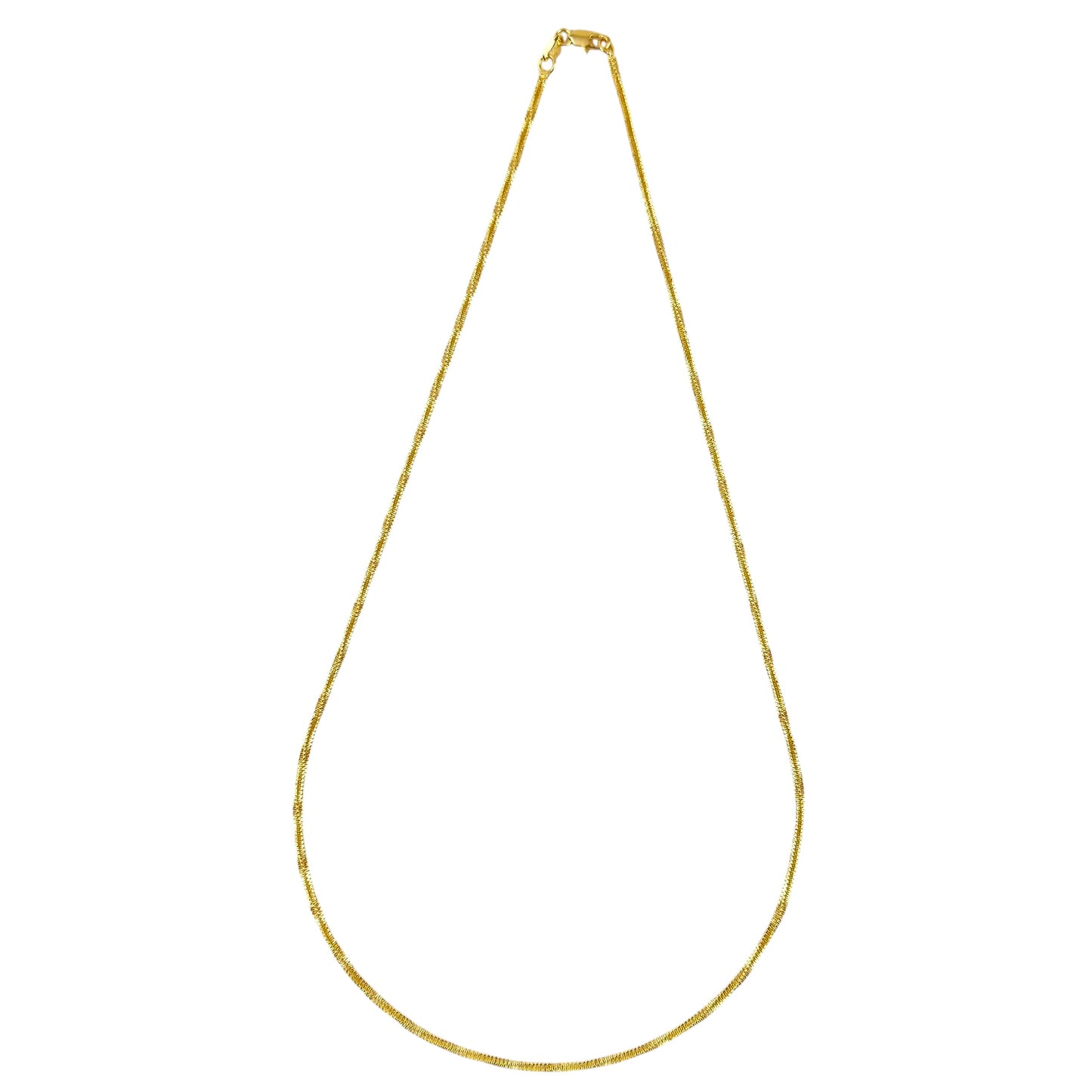 2mm Square Rope Chain 18K Gold Filled Necklace