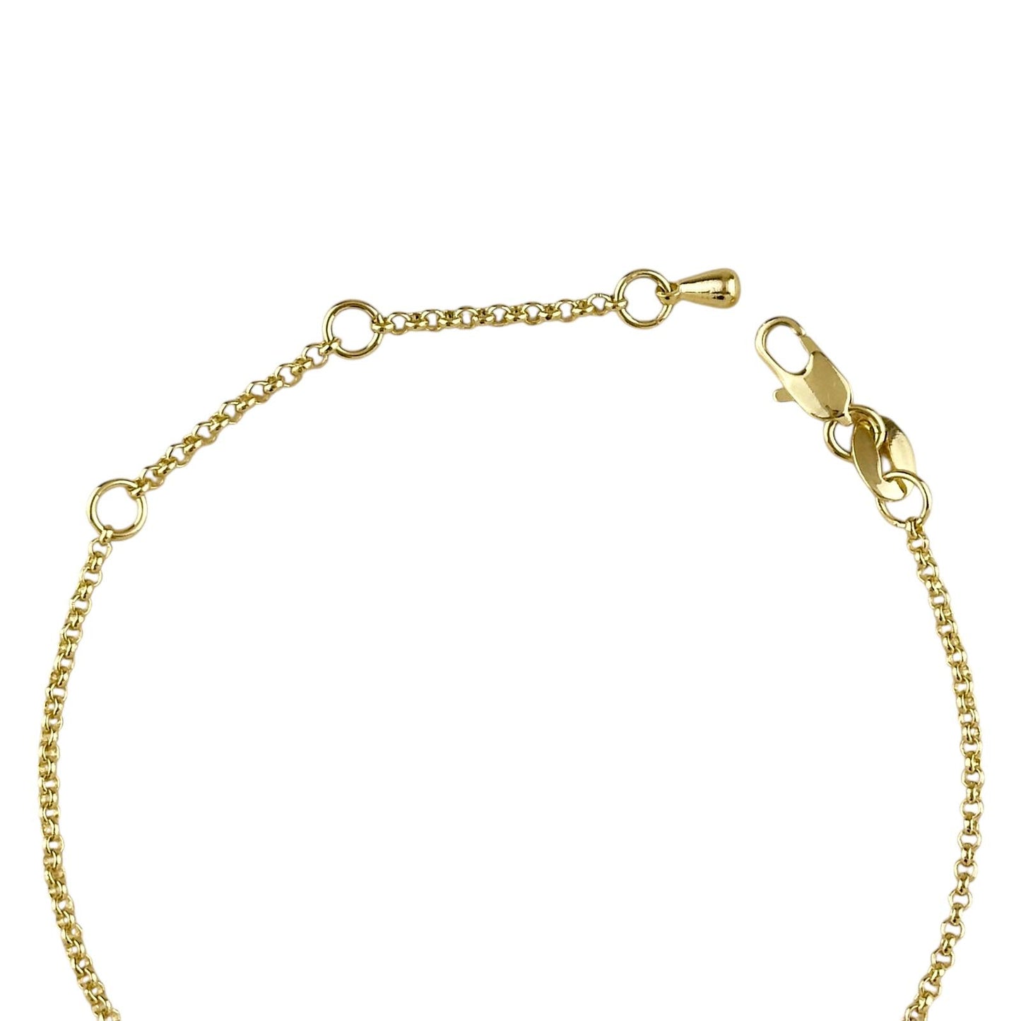 CZ Birthstone 18k Gold Filled Chain Bracelet