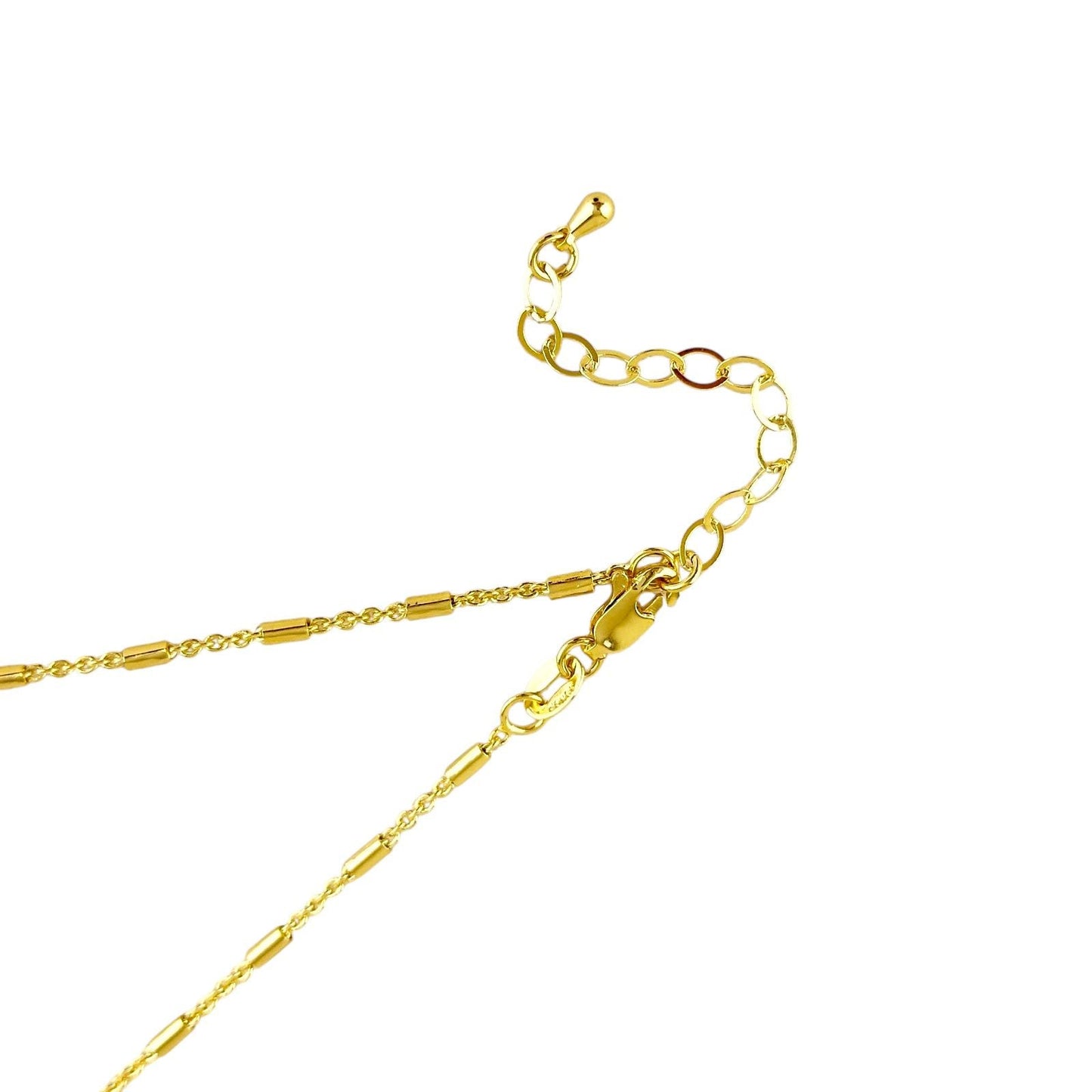 Tube Link Chain 18K Gold Filled Necklace