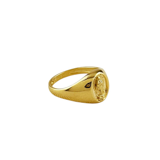 Our Lady of Guadalupe Medal 18k Gold Filled Ring