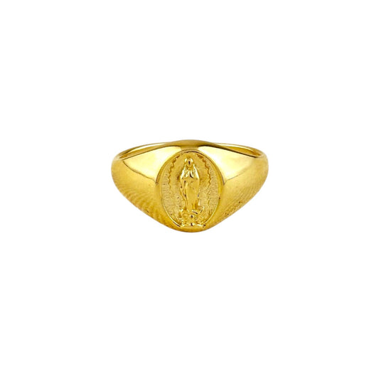Our Lady of Guadalupe Medal 18k Gold Filled Ring
