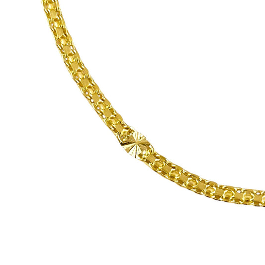 2.5mm Diamond Cut Multi-Strand Chain 18k Gold Filled Anklet